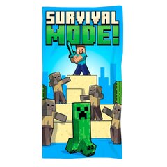 Minecraft Survival mikrofiiberist rannarätik 70x140 hind ja info | Rätikud, saunalinad | kaup24.ee