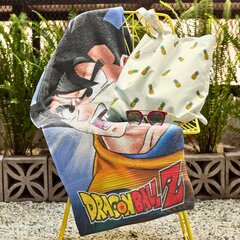 Пляжное полотенце из микрофибры Dragon Ball Z Son Goku 70 x 140 см цена и информация | Полотенца | kaup24.ee