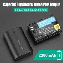 JYJZPB LP-E6 LP-E6N 2300 mAh aku ja multifunktsionaalne laadija asendusaku ja multifunktsionaalne laadimiskarp hind ja info | Patareid | kaup24.ee