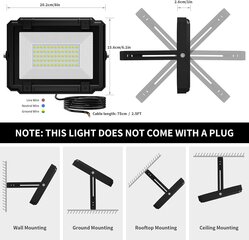 Sdaiv ‎TGD02 Smart RGB LED prožektor hind ja info | Taskulambid, prožektorid | kaup24.ee