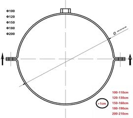 Beekeg ahjuputke hoidja koos klambriga - 120mm kinnituskeel koos tihvtidega hind ja info | Tarvikud kaminatele ja ahjudele | kaup24.ee