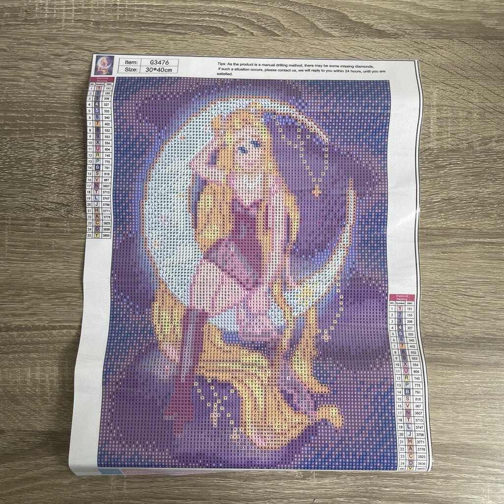 Wenfdrtr teemantmaalide komplekt, 9 tükki, 30 x 40 cm hind ja info | Kunstitarbed, voolimise tarvikud | kaup24.ee