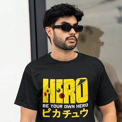 Naiste Unisex T-särk - Pokemon Pikachu Pikaczu Hero S hind ja info | Meeste T-särgid | kaup24.ee