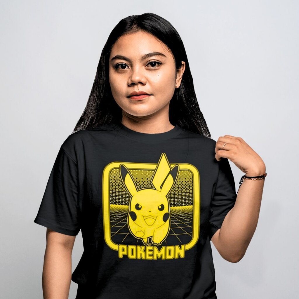 Naiste Unisex T-särk: POKEMON PIKACHU T-SHIRT, suurus M hind ja info | Meeste T-särgid | kaup24.ee