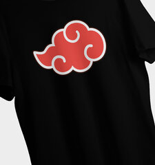 Мужская футболка Naruto Akatsuki Cloud Symbol T-Shirt: The Essence of Ninja Manga Anime M цена и информация | Мужские футболки | kaup24.ee