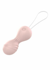 Boss Of Toys Kulki-Vibrating Silicone Kegel Balls USB 10 Function / Remote control -Flesh цена и информация | Анальные игрушки | kaup24.ee