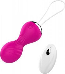 Boss Of Toys Kulki-Vibrating Silicone Kegel Balls USB 10 Function / Remote control -Pink цена и информация | Анальные игрушки | kaup24.ee