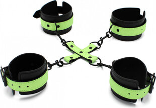 Kiotos Bdsm Glow In The Dark Cuffs Hogtie 3 Set цена и информация | БДСМ и фетиш | kaup24.ee