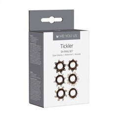 Peeniserõngaste komplekt Tickler Set Textured Ring Smoke, must hind ja info | BDSM ja fetish | kaup24.ee