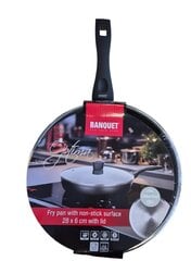 Pann Banquet OPTIMA klaasist kaanega 28 x 6cm цена и информация | Cковородки | kaup24.ee