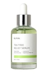 Teepuuga seerum iUNIK Tea Tree Relief Serum, 50ml hind ja info | Näoõlid, seerumid | kaup24.ee