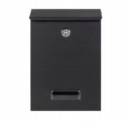 Postkast PostMaster Black, 18x26 cm hind ja info | Postkastid, majade numbrid | kaup24.ee