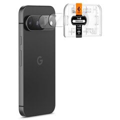 SPIGEN OPTIK.TR "EZ FIT" KAAMERAKAITSE 2-PACK GOOGLE PIXEL 9 KRISTALLSELGE hind ja info | Telefoni kaaned, ümbrised | kaup24.ee