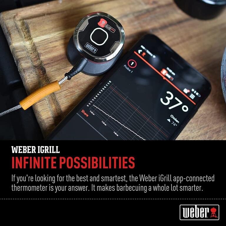 Weber iGrill Mini Digitaalne Termomeeter Grilli Koostamiseks цена и информация | Grillid | kaup24.ee