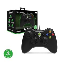 Проводной контроллер Hyperkin Xenon, официально лицензированная реплика Xbox 360, черный цена и информация | Джойстики | kaup24.ee