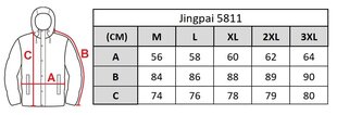 Meeste jope Jingpai 5811, must hind ja info | Meeste joped | kaup24.ee