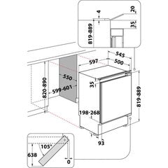 Whirlpool WBUL021 цена и информация | Холодильники | kaup24.ee