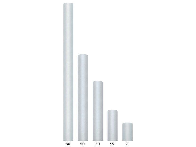 Sile tüll rullis, hall, 0,15x9 m, 1 tk/9 m hind ja info | Peokaunistused | kaup24.ee