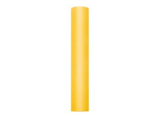 Sile tüll rullis, kollane, 0,3x9 m, 1 karp/45 tk (1 tk/9 m) hind ja info | Peokaunistused | kaup24.ee