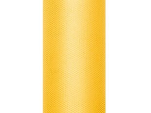 Гладкий тюль на катушке, желтый, 0,3x9 м, 1 коробка/45 шт (1 шт/9 м) цена и информация | Праздничные декорации | kaup24.ee