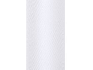 Гладкий тюль на катушке, белый, 0,8x9 м, 1 шт/9 м цена и информация | Праздничные декорации | kaup24.ee