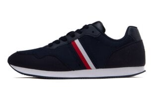 Tommy Hilfiger Meeste Spordijalatsid - CORE LO RUNNER, Suurus 43 FM0FM04504_DW5_43 hind ja info | Spordi- ja vabaajajalatsid meestele | kaup24.ee