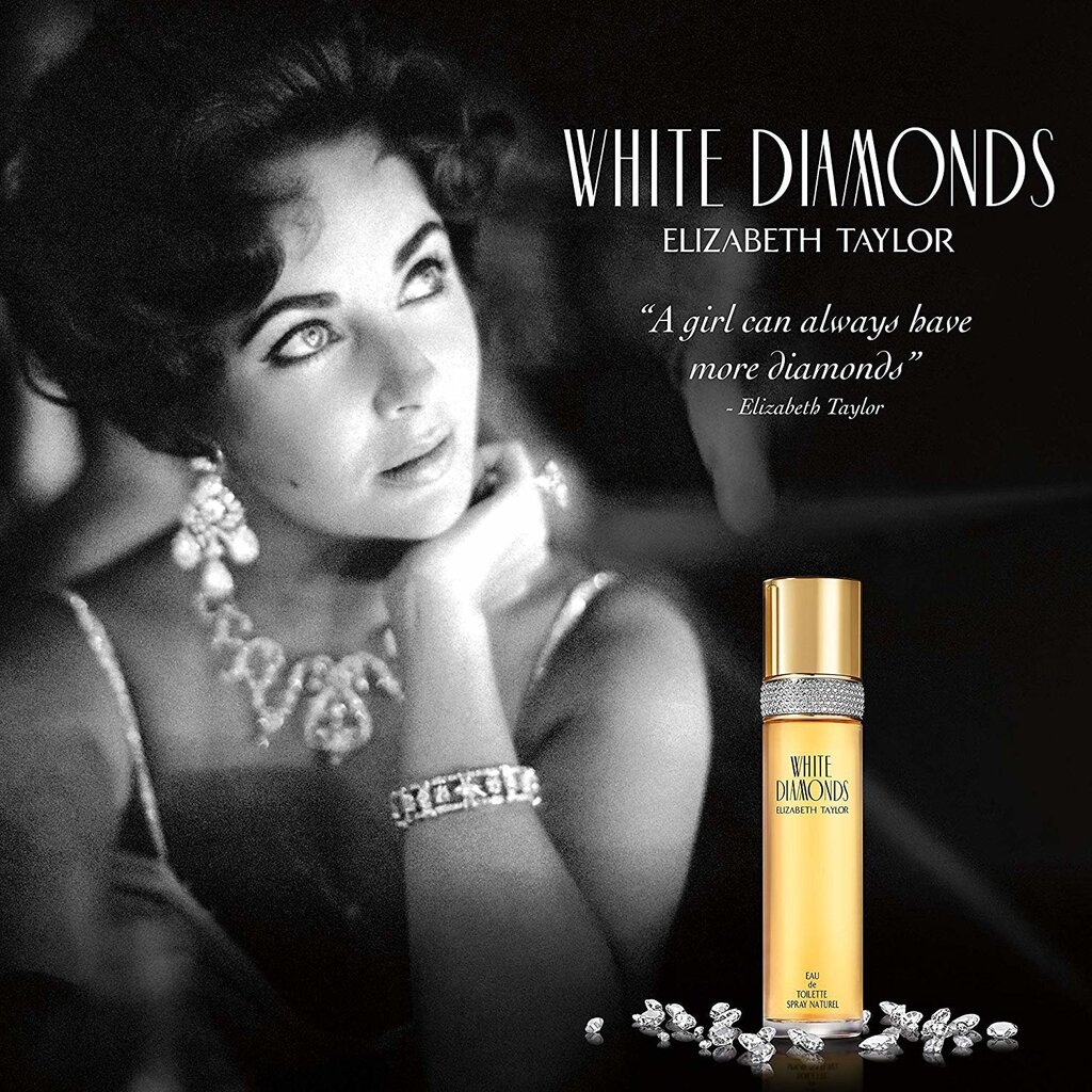 Tualettvesi Elizabeth Taylor White Diamonds EDT naistele 50 ml цена и информация | Naiste parfüümid | kaup24.ee