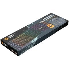 Canyon Cometstrike GK-55, Black, RU цена и информация | Клавиатура с игровой мышью 3GO COMBODRILEW2 USB ES | kaup24.ee