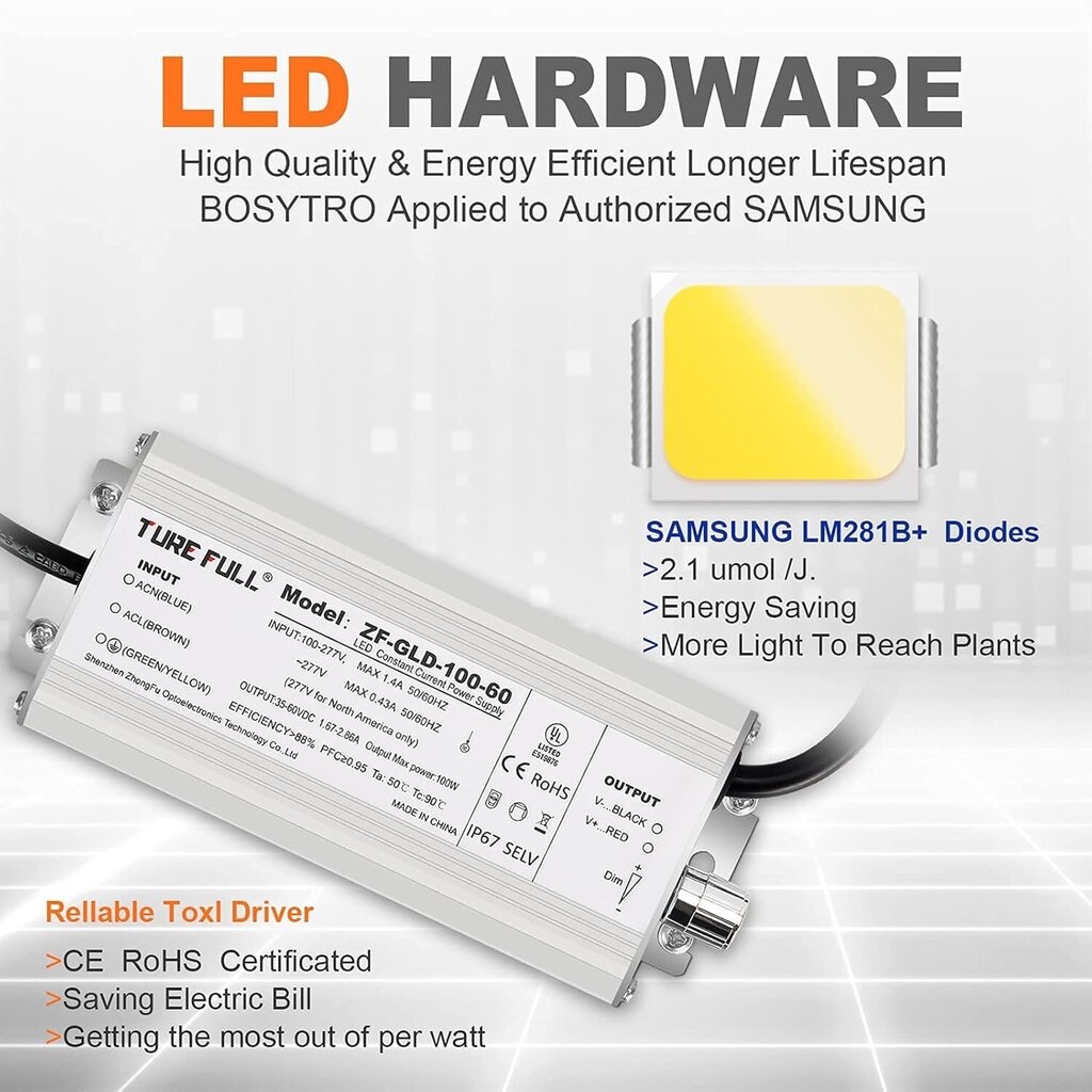 BOSYTRO B-3 LED taimelamp цена и информация | Nutipotid ja taimelambid | kaup24.ee