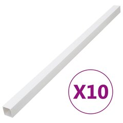 kaablikanal, 40 x 40 mm, 10 m PVC hind ja info | Kaablid ja juhtmed | kaup24.ee