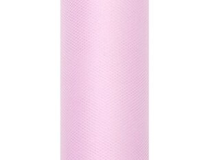 Гладкий тюль на катушке, светло-розовый, 0,15x9 м, 1 коробка/90 шт (1 шт/9 м) цена и информация | Праздничные декорации | kaup24.ee