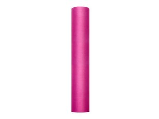 Sile tüll rullis Fuchsia, roosa, 0,3x9 m, 1 karp/45 tk (1 tk/9 m) hind ja info | Peokaunistused | kaup24.ee