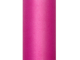 Sile tüll rullis Fuchsia, roosa, 0,08x20 m, 1 tk/20 m hind ja info | Peokaunistused | kaup24.ee