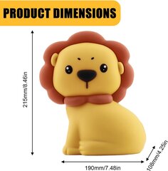 Силиконовый ночник Sylanda Lion USB цена и информация | Детские светильники | kaup24.ee