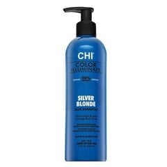 CHI Color Illuminate Silver Blonde Blue Shampoo тонирующий шампунь для платиновых блондинок и седых волос 355 мл цена и информация | Шампуни | kaup24.ee