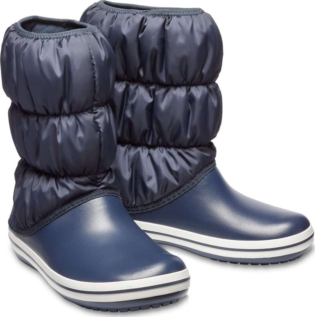 Talvesaapad Crocs™ Winter Puff Boot, Navy/White цена и информация | Laste talvesaapad | kaup24.ee