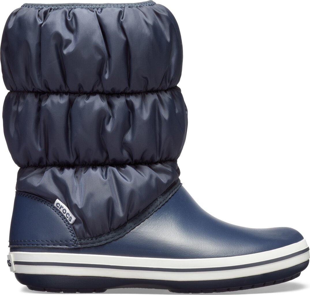 Talvesaapad Crocs™ Winter Puff Boot, Navy/White цена и информация | Laste talvesaapad | kaup24.ee