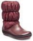 Talvesaapad Crocs™ Winter Puff Boot, Burgundy/Black цена и информация | Laste talvesaapad | kaup24.ee