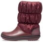 Talvesaapad Crocs™ Winter Puff Boot, Burgundy/Black цена и информация | Laste talvesaapad | kaup24.ee