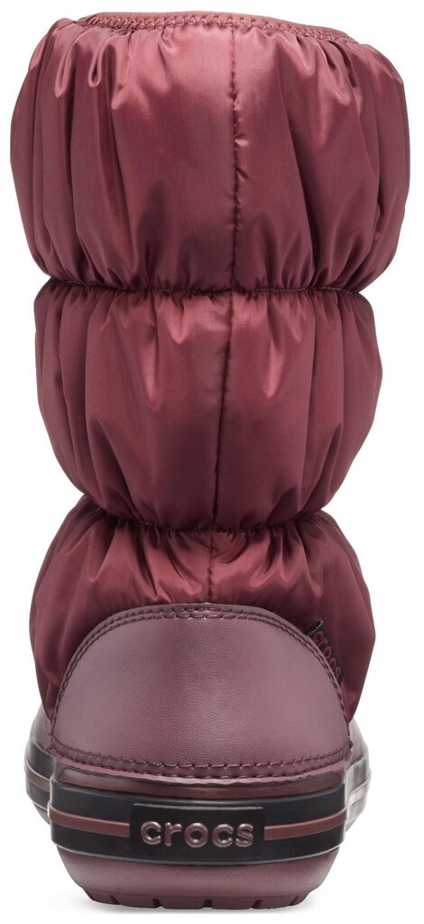 Talvesaapad Crocs™ Winter Puff Boot, Burgundy/Black цена и информация | Laste talvesaapad | kaup24.ee