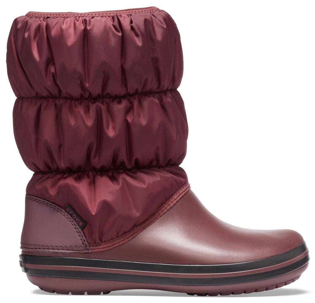 Talvesaapad Crocs™ Winter Puff Boot, Burgundy/Black hind ja info | Laste talvesaapad | kaup24.ee