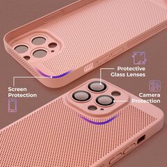 Чехол iPhone 15 Pro Max с вентиляционным дизайном Moozy VentiGuard Case, розовый цена и информация | Чехлы для телефонов | kaup24.ee