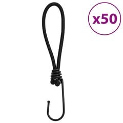 bungee nöörid konksuga 50 tk, 17 cm hind ja info | Telgid | kaup24.ee