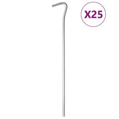 telgivaiad 25 tk, 23 cm Ø5 mm, tsingitud teras hind ja info | Telgid | kaup24.ee