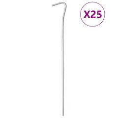 telgivaiad 25 tk, 23 cm Ø4 mm, tsingitud teras hind ja info | Telgid | kaup24.ee