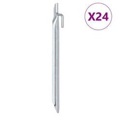 U-kujulised telgivaiad 24 tk, 24 cm Ø20 mm, tsingitud teras цена и информация | Палатки | kaup24.ee