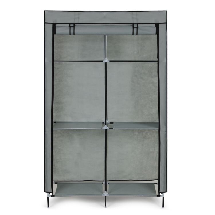 Riidest riidekapp - 174x106x43,5cm, ModernHome hind ja info | Kapid | kaup24.ee