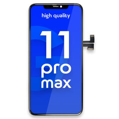 LCD ekraan Apple iPhone 11 Pro Max, Must цена и информация | Запчасти для телефонов и инструменты для их ремонта | kaup24.ee