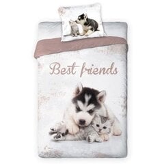 Laste voodipesukomplekt Best friend 002, 2-osaline hind ja info | Beebide ja laste voodipesu | kaup24.ee