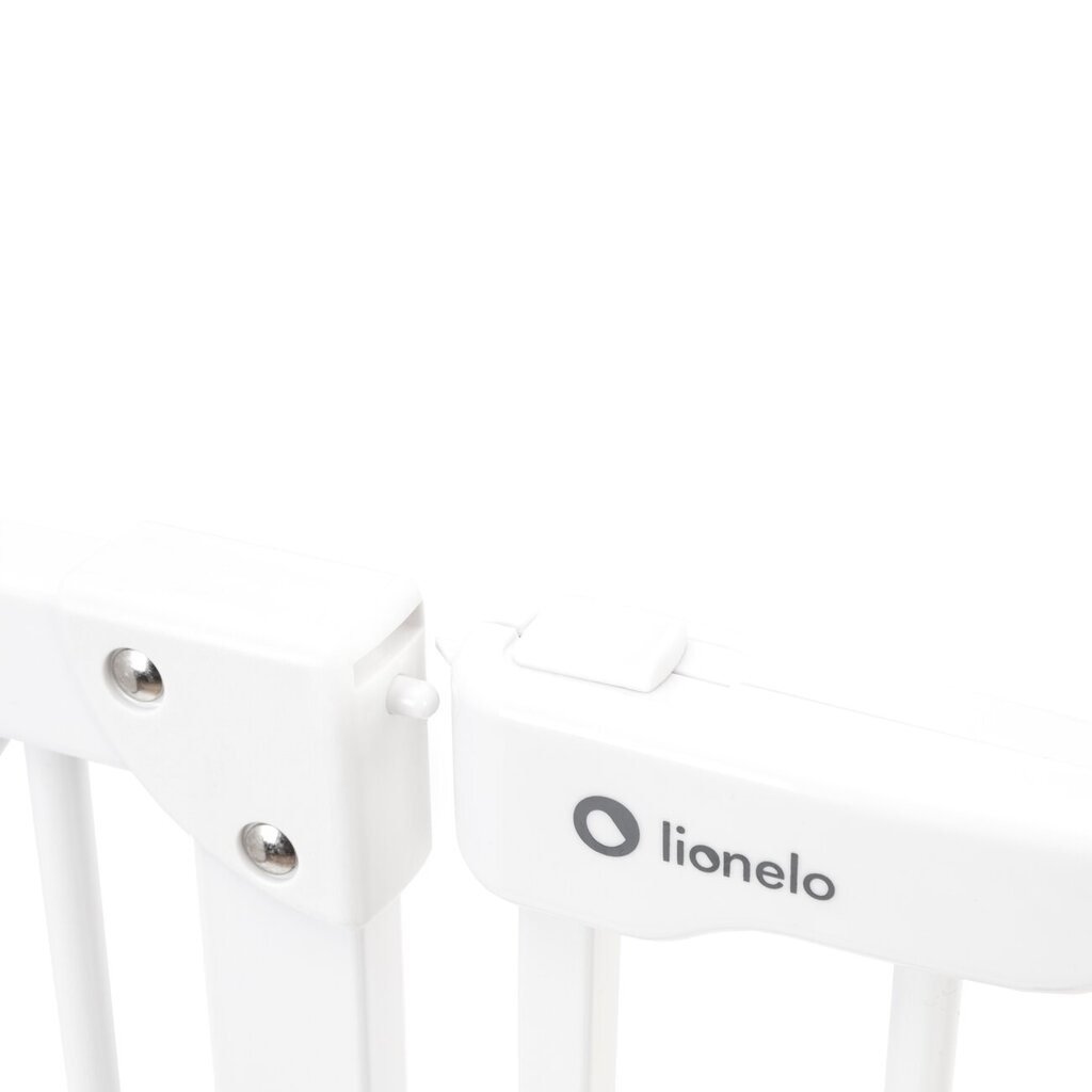 Turvavärav Lionelo Truus Slim LED, white цена и информация | Laste ohutustarvikud | kaup24.ee